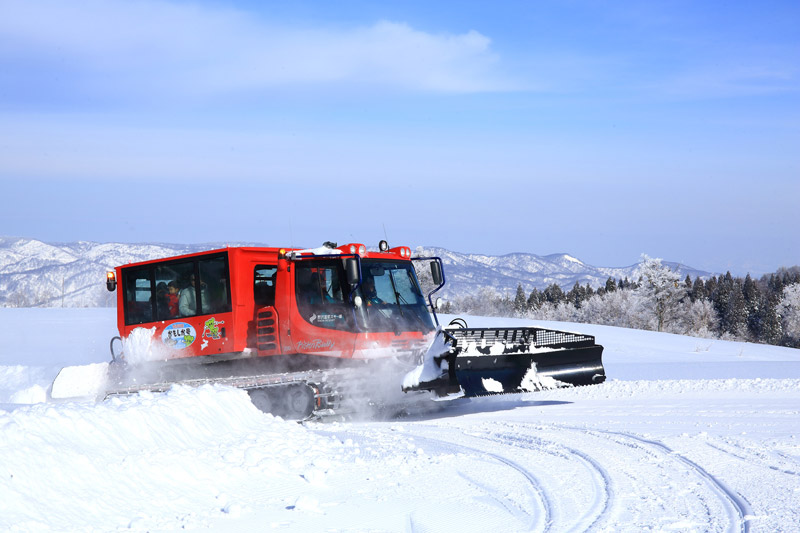 大迫力の雪上車に乗車するだけでも貴重な体験