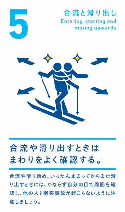 合流と滑り出し 合流や滑り出すときはまわりをよく確認する。