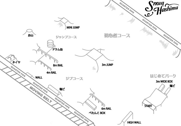 スノーヴァ羽島のレイアウト