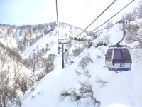 ゴンドラで一気に山頂エリアへ